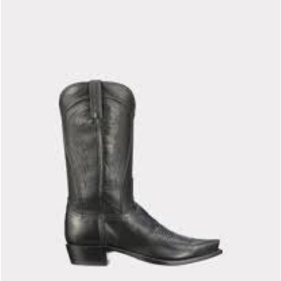 Lucchese Shoes - 1883 LUCCHESE | Black Soft leather Designer Special Edition Western Cowboy Boots